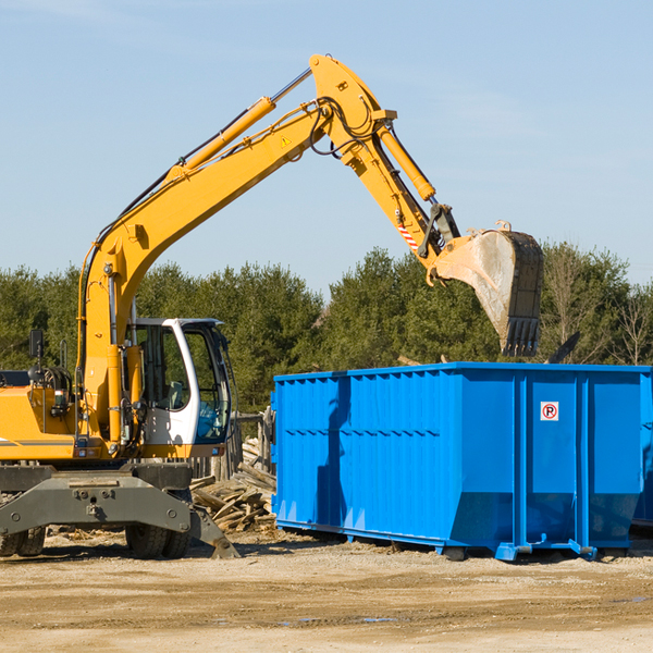 are there any restrictions on where a residential dumpster can be placed in Ojibwa WI